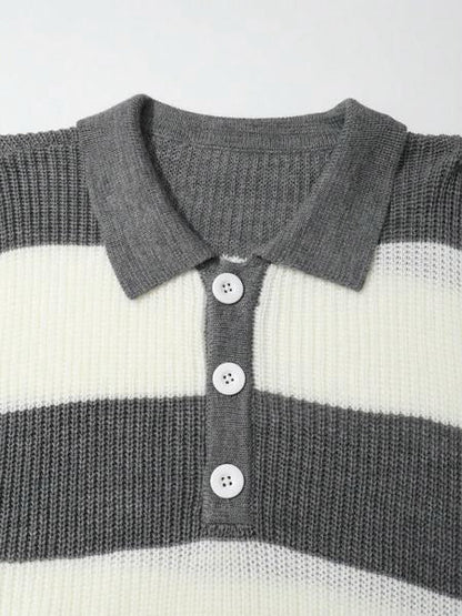 Striped Rugby Polo