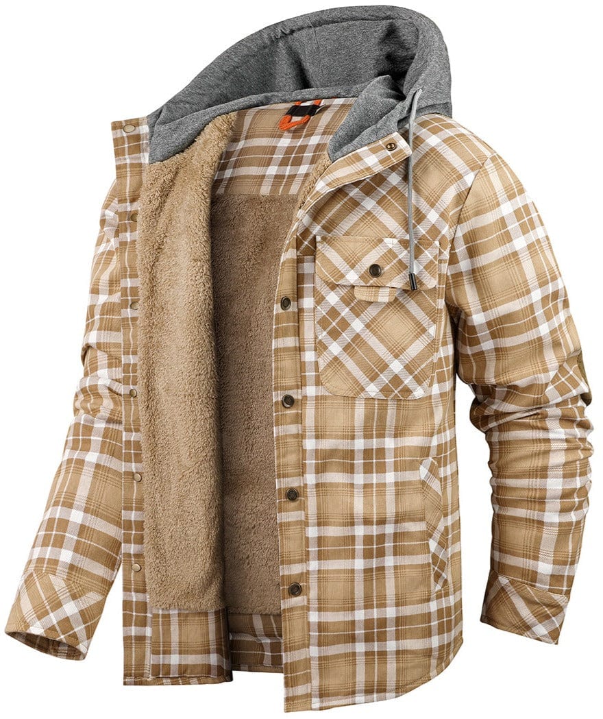 Hudson Hooded Flannel Jacket