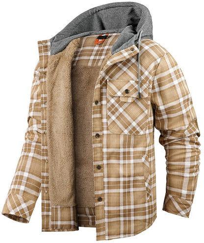 Hudson Hooded Flannel Jacket