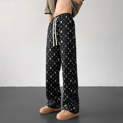 Arlo Patterned Straight Fit Pants
