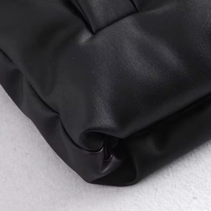 Verona Faux Leather Puffer Vest