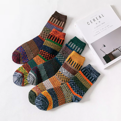 Montreux Wool Knit Socks - Set of 5