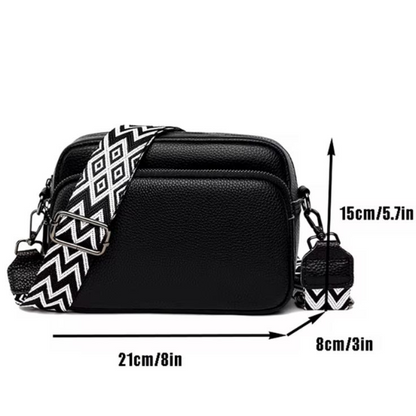 ChicZag - Rectangular leather crossbody bag