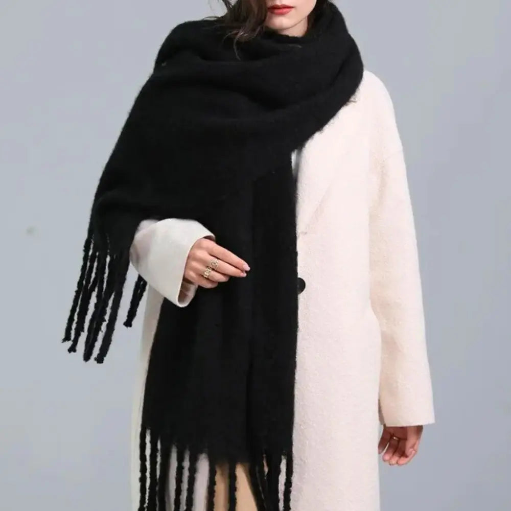 Cozy Tassel Knit Scarf