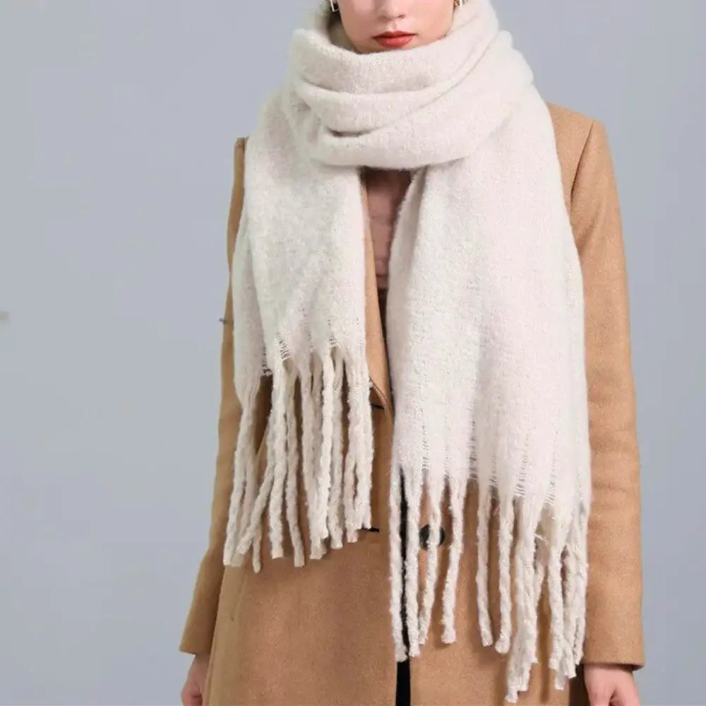 Cozy Tassel Knit Scarf